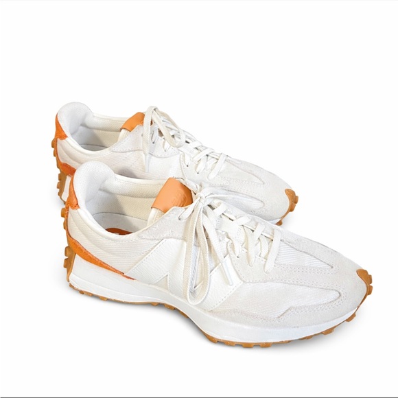 New Balance Shoes - New Balance 327 White Orange Gum Sole Sneakers Women’s 9.5 B WS327RA